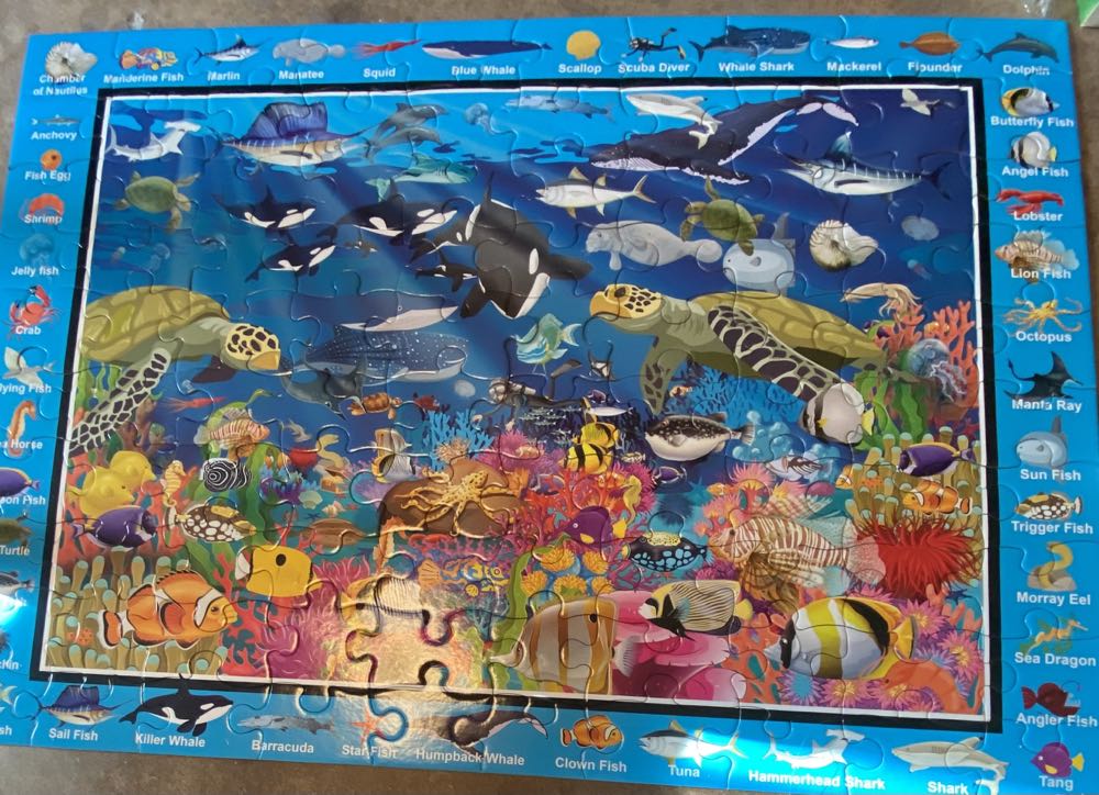 Colorful Ocean Life - Think 2 Master puzzle collectible - Main Image 2