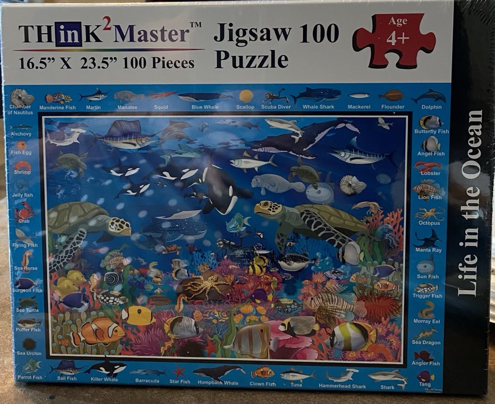 Colorful Ocean Life - Think 2 Master puzzle collectible - Main Image 3