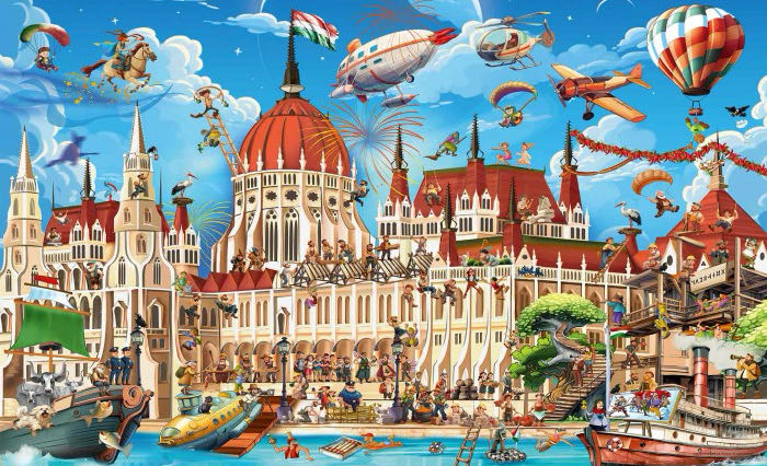 The Hungarian Parliament📍 FOTO - D-TOYS puzzle collectible [Barcode 5947502880936] - Main Image 2