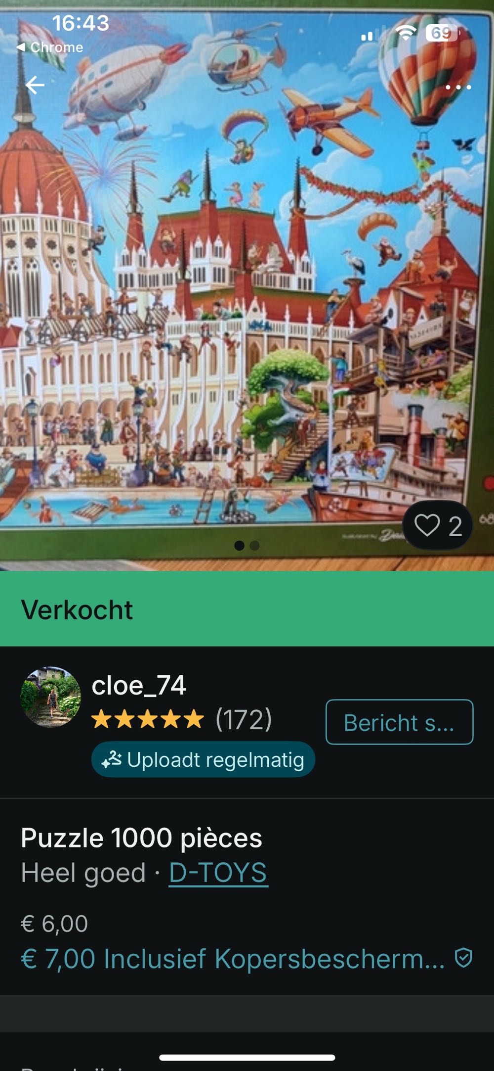 The Hungarian Parliament📍 FOTO - D-TOYS puzzle collectible [Barcode 5947502880936] - Main Image 4