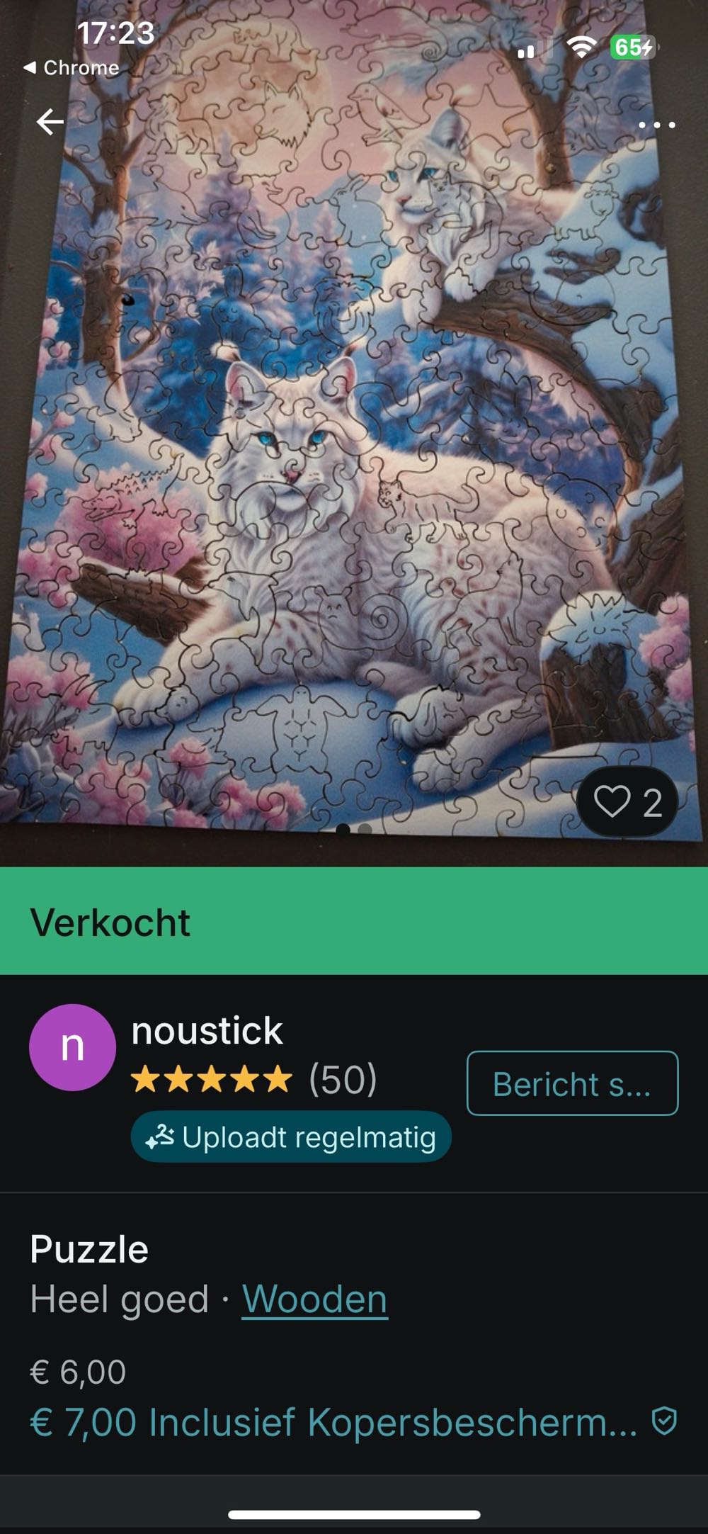 Snow Cats (Agnes €10,99)  puzzle collectible - Main Image 4