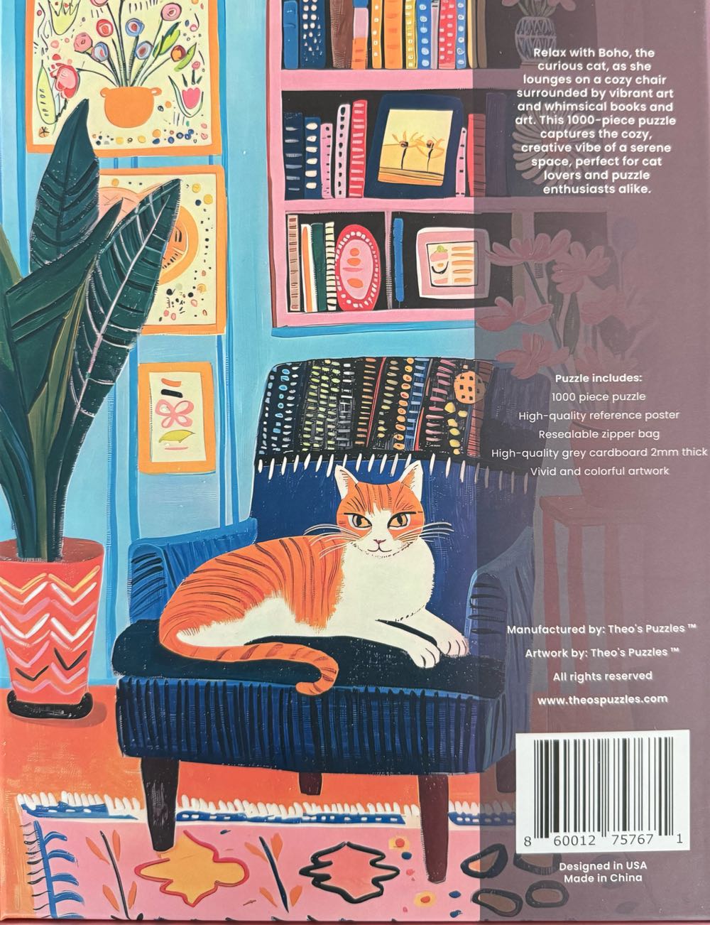 Cozy Cat*^ - Theo’s Puzzles puzzle collectible [Barcode 860012757671] - Main Image 3