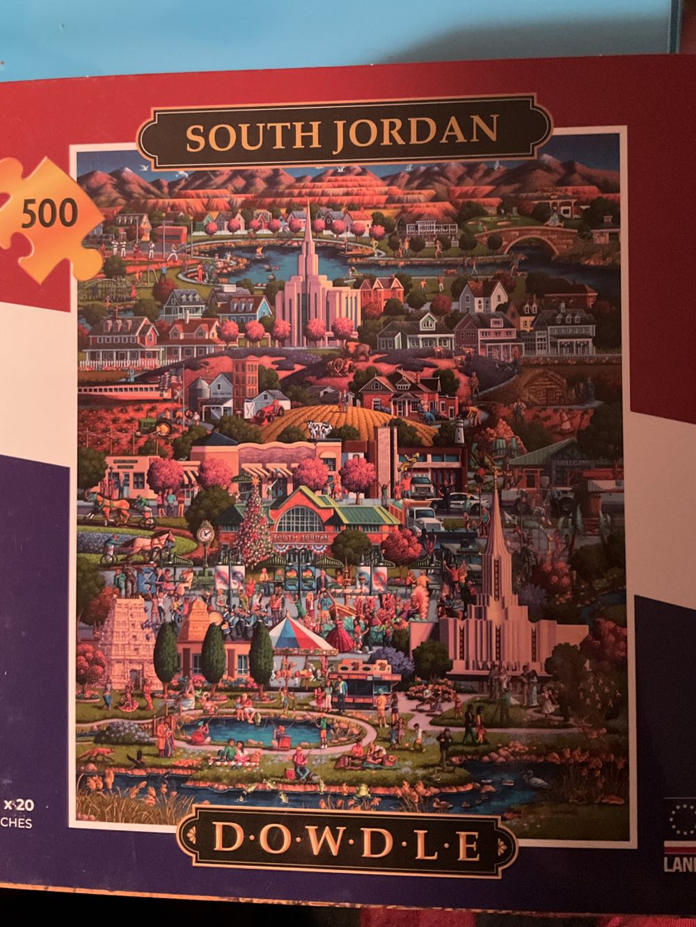 Hncl Honeycomb Learning Corp. Old Village Jigsaw Piece 72x52cm Winter