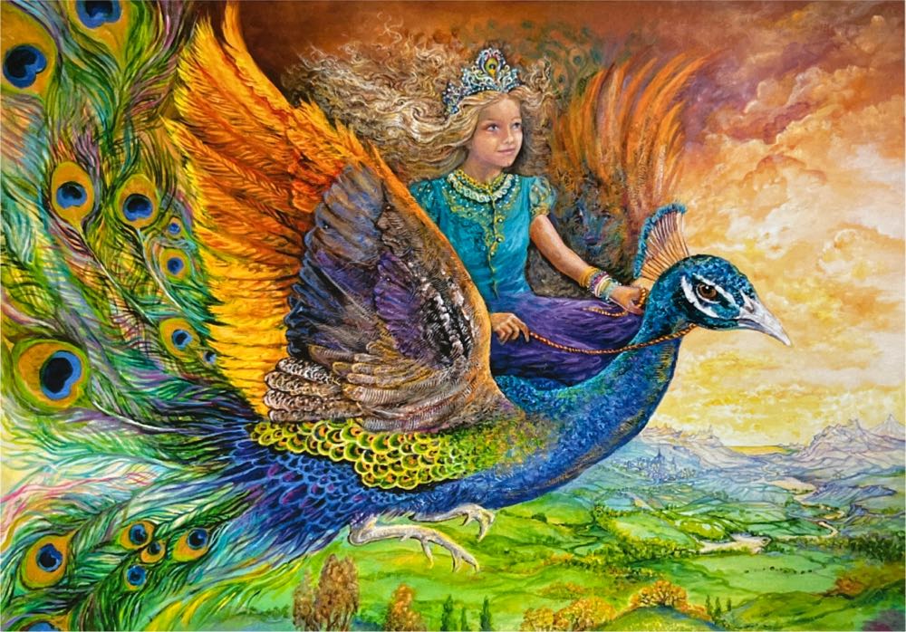 Peacock Princess 🟦 - Mondopuzzle puzzle collectible [Barcode 8004321652926] - Main Image 2