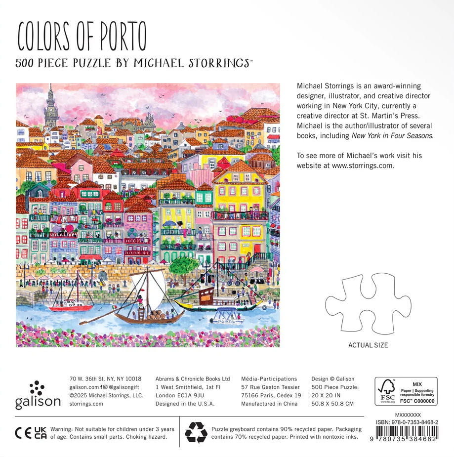 Colors of Porto - Galison puzzle collectible [Barcode 9780735384682] - Main Image 3