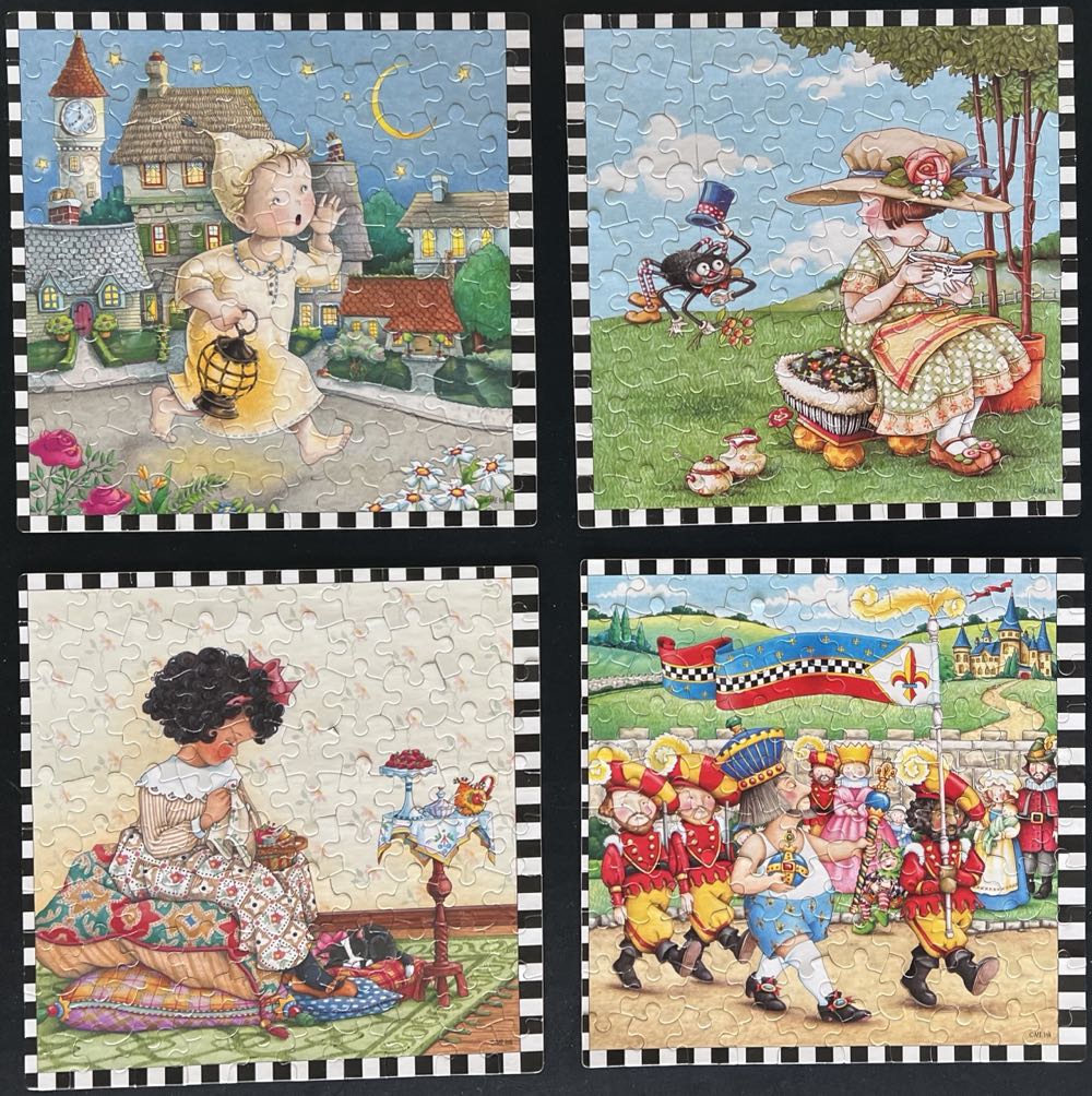 Wee Willie Winkie, Miss Muffett, Curly Locks, & Emperor’s New Clothes - Karmin International puzzle collectible [Barcode 773392094031] - Main Image 2