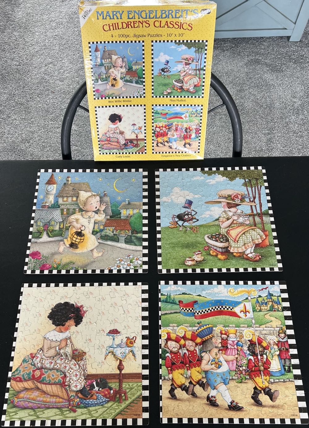 Wee Willie Winkie, Miss Muffett, Curly Locks, & Emperor’s New Clothes - Karmin International puzzle collectible [Barcode 773392094031] - Main Image 3