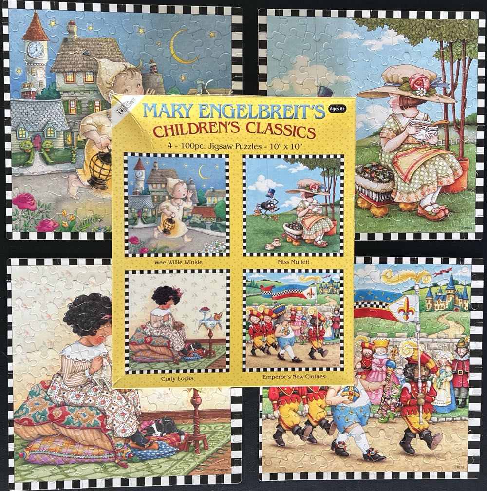 Wee Willie Winkie, Miss Muffett, Curly Locks, & Emperor’s New Clothes - Karmin International puzzle collectible [Barcode 773392094031] - Main Image 4
