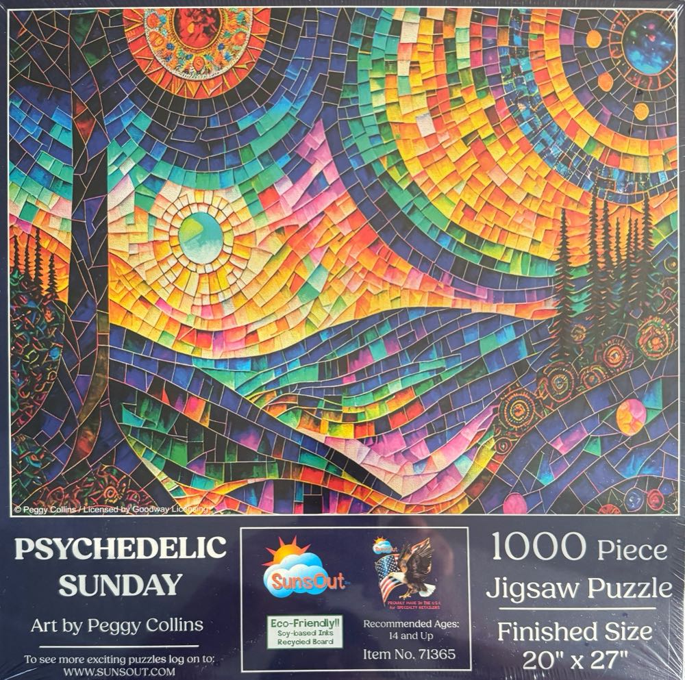 Psychedelic Sunday*^ - SunsOut puzzle collectible - Main Image 2