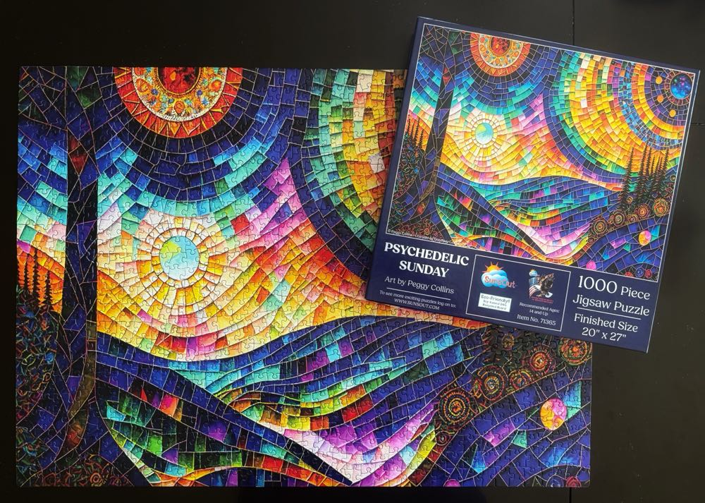 Psychedelic Sunday*^ - SunsOut puzzle collectible - Main Image 3