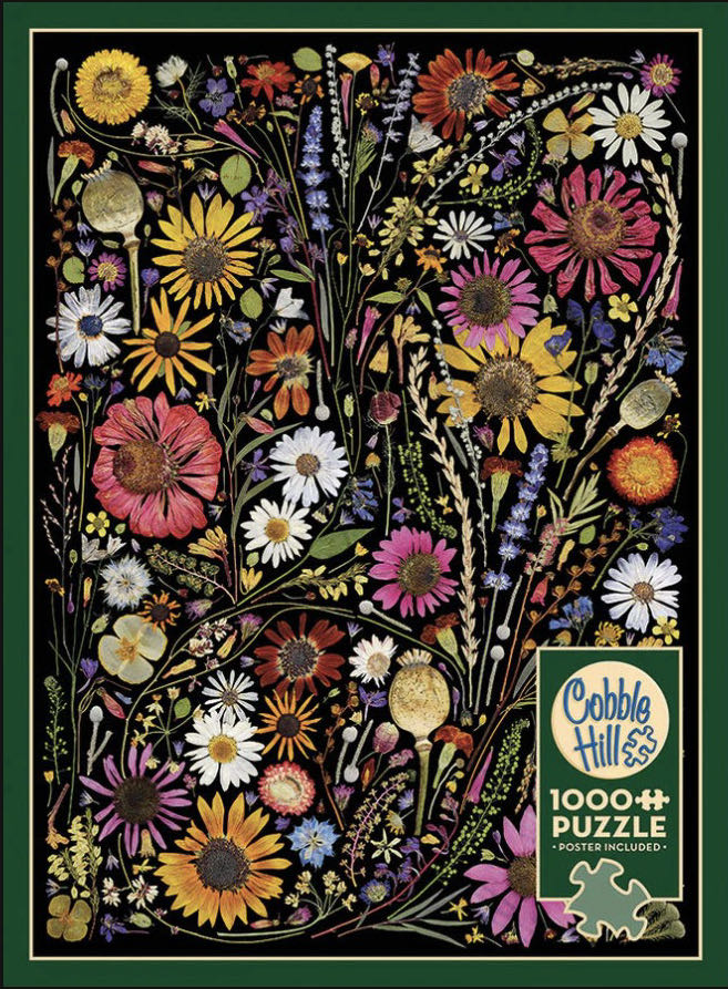 Flower Press : Happiness - Cobble Hill puzzle collectible - Main Image 2