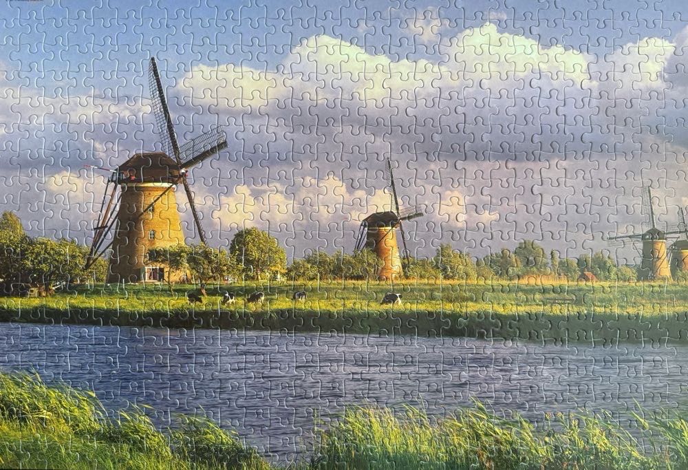 Windmills at Kinderdijk*^ - RoseArt Encore puzzle collectible [Barcode 072348060527] - Main Image 2