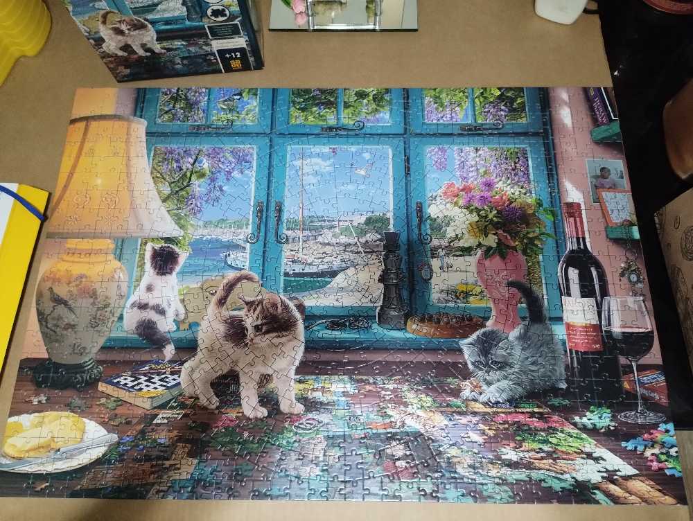 Quebra Cabeça 655 Peças Best Gatinhos No Grow  puzzle collectible [Barcode 7908010143997] - Main Image 2