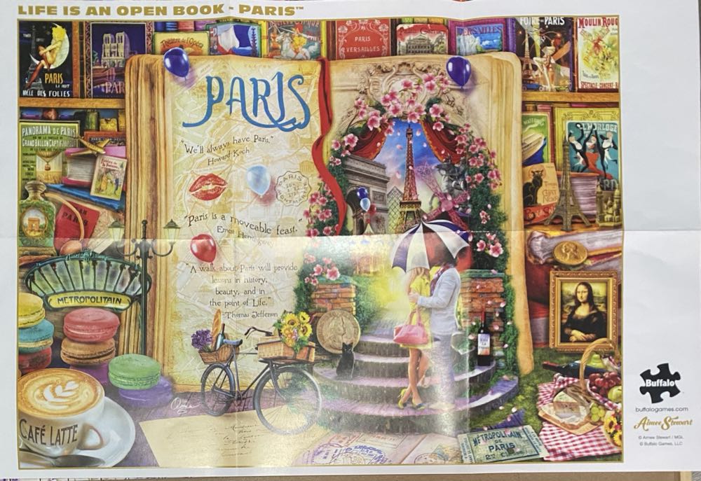 Life Is An Open Book: Paris - Buffalo puzzle collectible [Barcode 079346561391] - Main Image 4