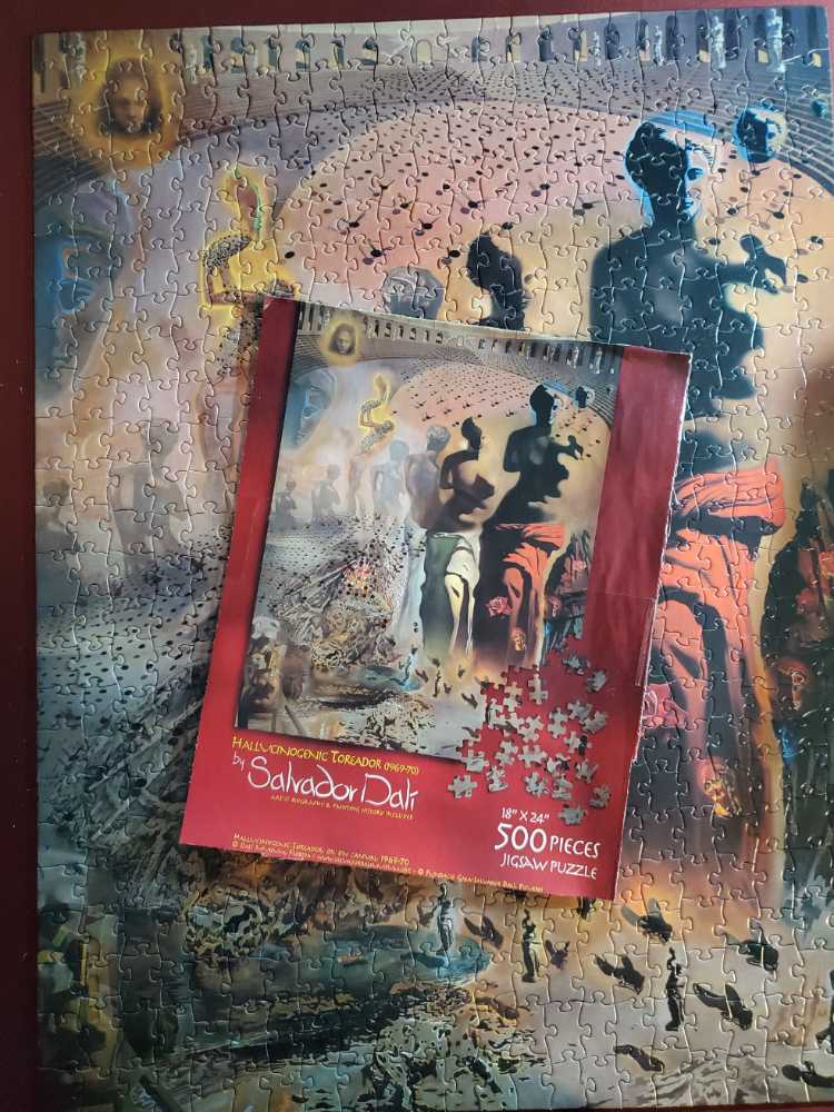 Salvador Dali .  Hallucinogenic Toreador . Complete - Puzzles Plus puzzle collectible - Main Image 2