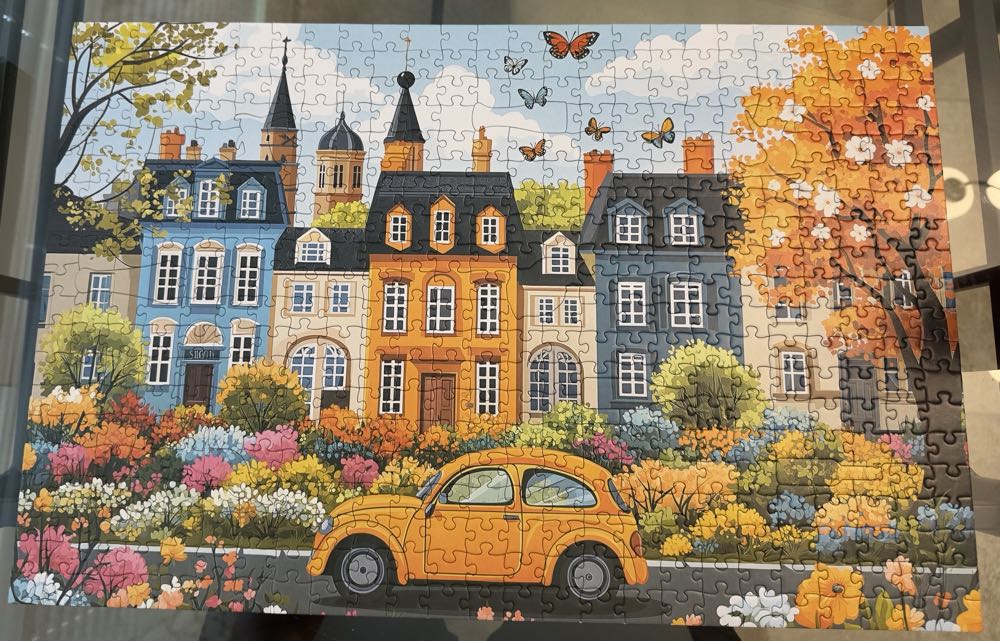 Floral Street Scene - Miniwan puzzle collectible - Main Image 2