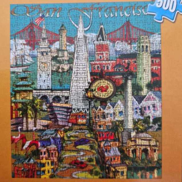 Sanfrancisco Adventure Puzzle - Cardinal 🐦🇺🇸 puzzle collectible [Barcode 639277309501] - Main Image 2
