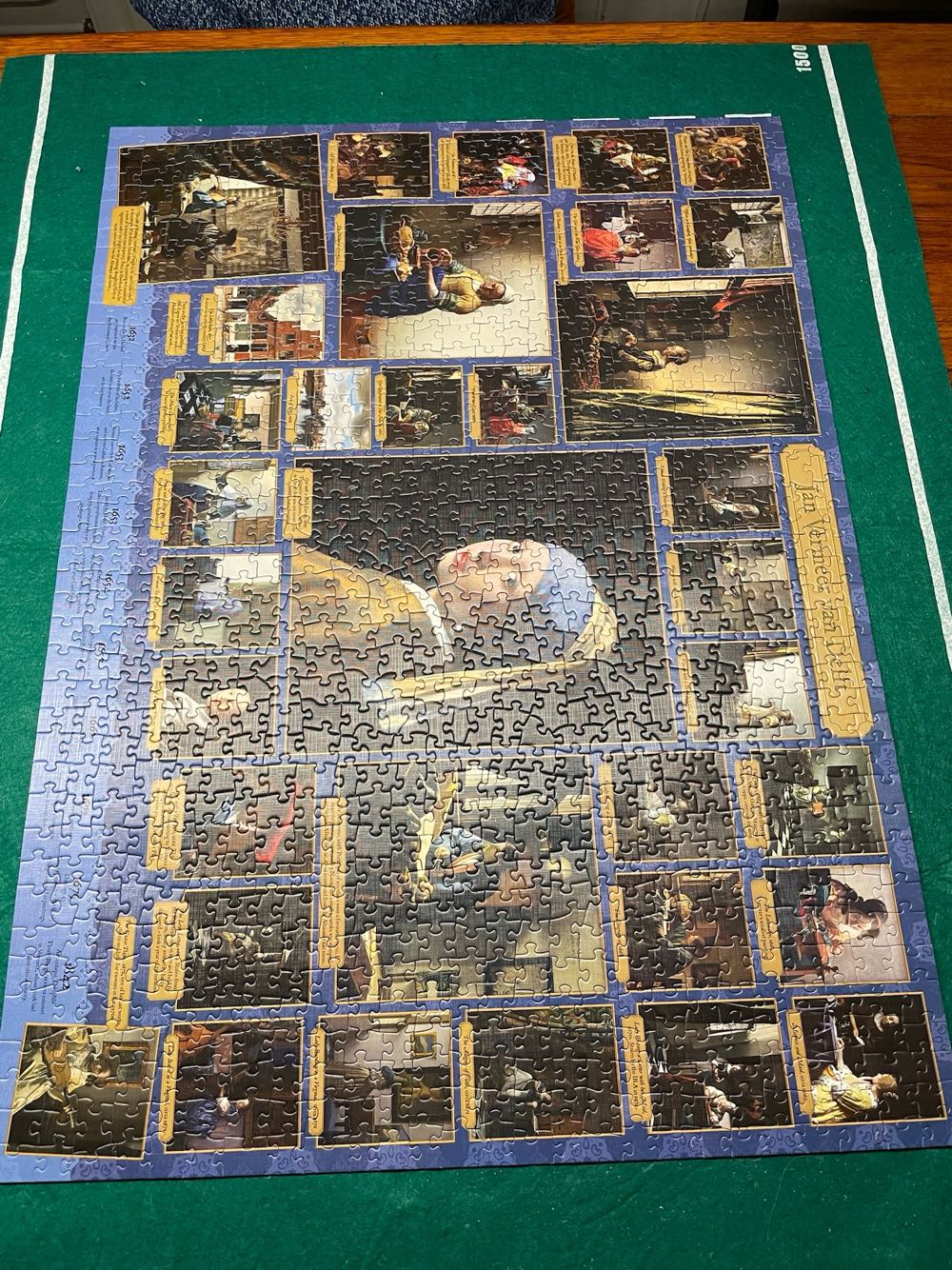 Cobble Hill Piece Puzzle Vermeer Sample Poster Included - Cobble Hill puzzle collectible [Barcode 625012401043] - Main Image 2