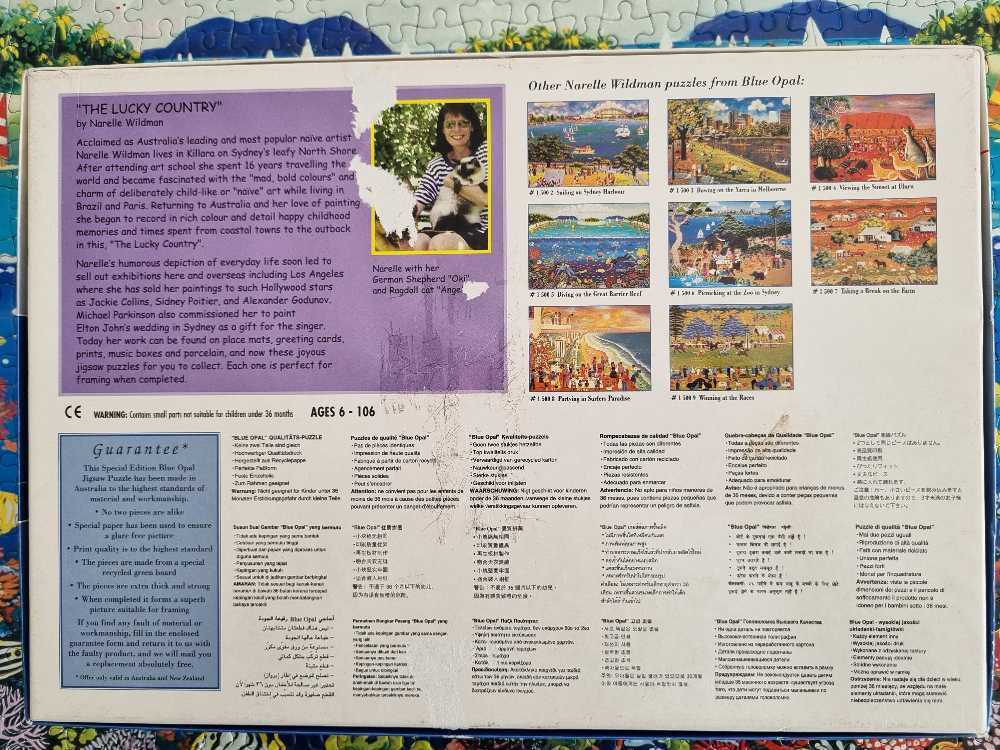 The Lucky Country - Diving on the Great Barrier Reef - Blue Opal puzzle collectible [Barcode 633793000485] - Main Image 3