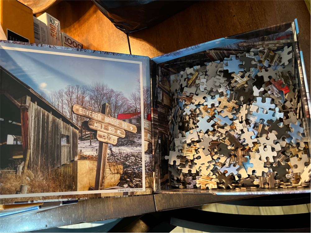 Covered Bridge Road - Bram Paulsen puzzle collectible - Main Image 2
