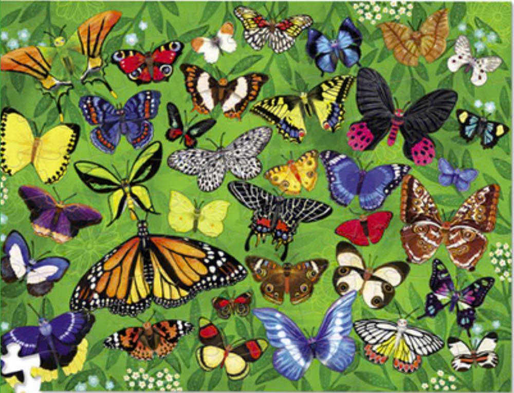 Thirty Six Butterflies - Traded #189 - Crocodile Creek puzzle collectible [Barcode 732396405441] - Main Image 2