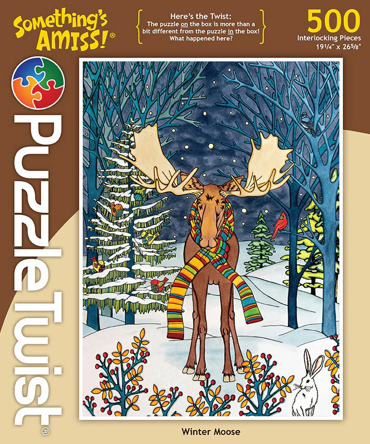 Something’s Amiss : Winter Moose - PuzzleTwist puzzle collectible [Barcode 614399102278] - Main Image 2