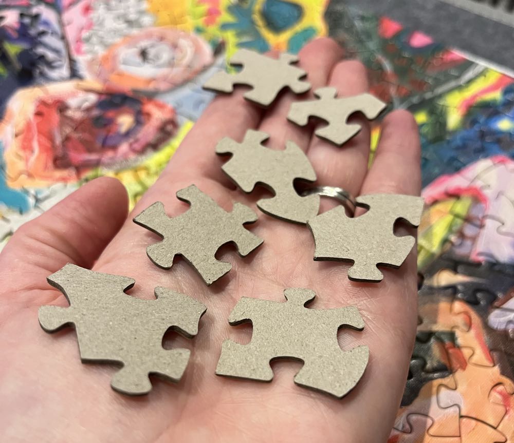 Rosy Retrospection 500 Piece Jigsaw Puzzle By Rianna Turner - Goodway Puzzles puzzle collectible [Barcode 655368989766] - Main Image 3