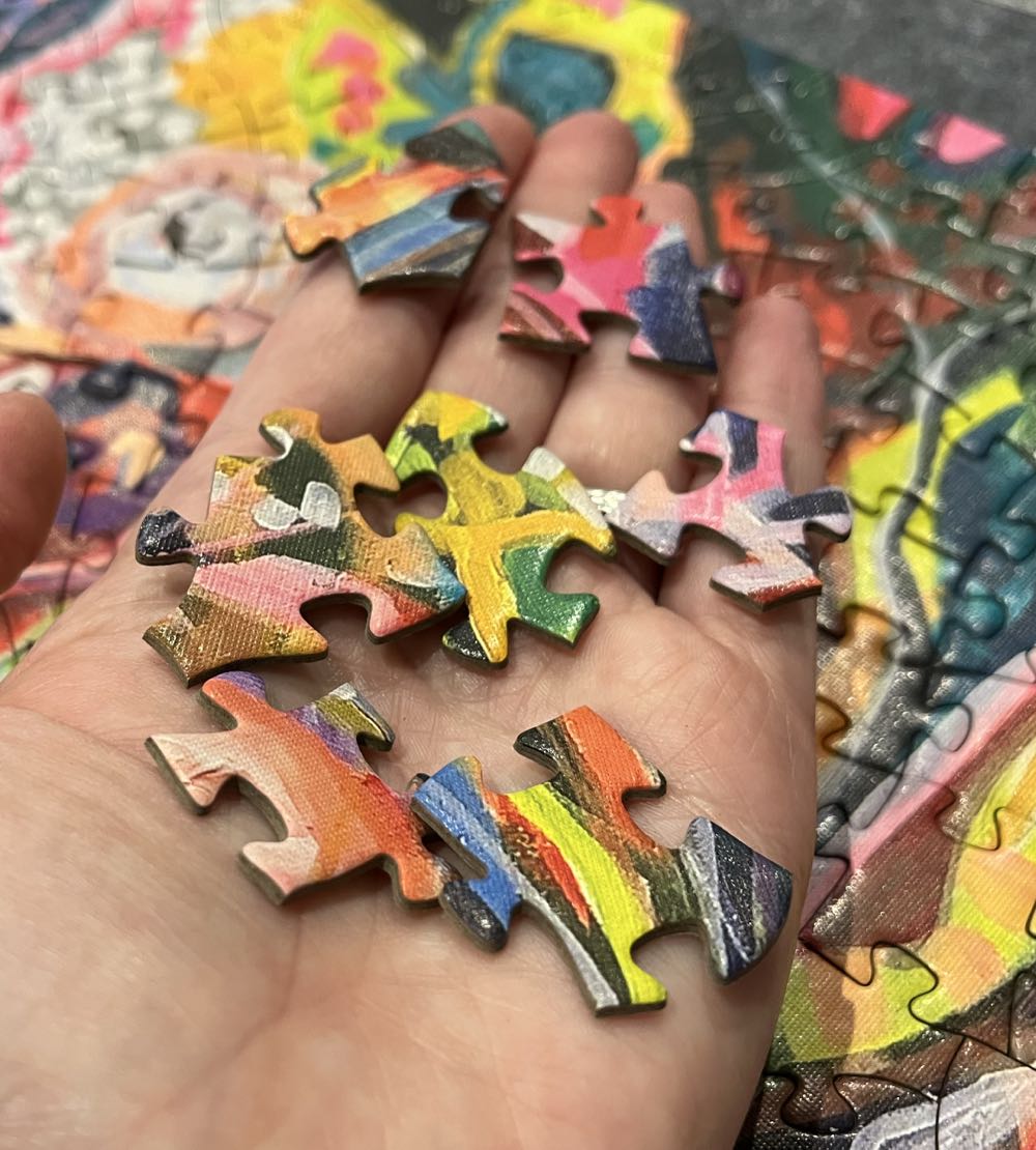 Rosy Retrospection 500 Piece Jigsaw Puzzle By Rianna Turner - Goodway Puzzles puzzle collectible [Barcode 655368989766] - Main Image 4