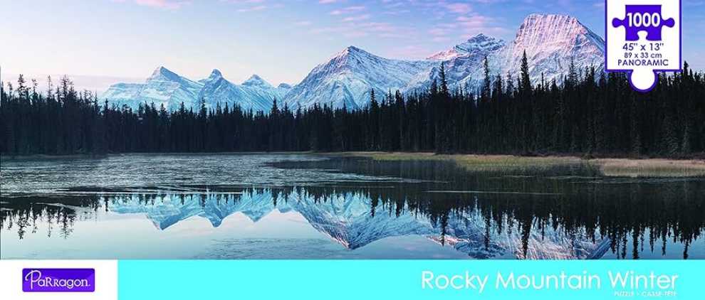 Paragon Rocky Mountain Winter | Panoramic - Parragon puzzle collectible [Barcode 9781646385416] - Main Image 2
