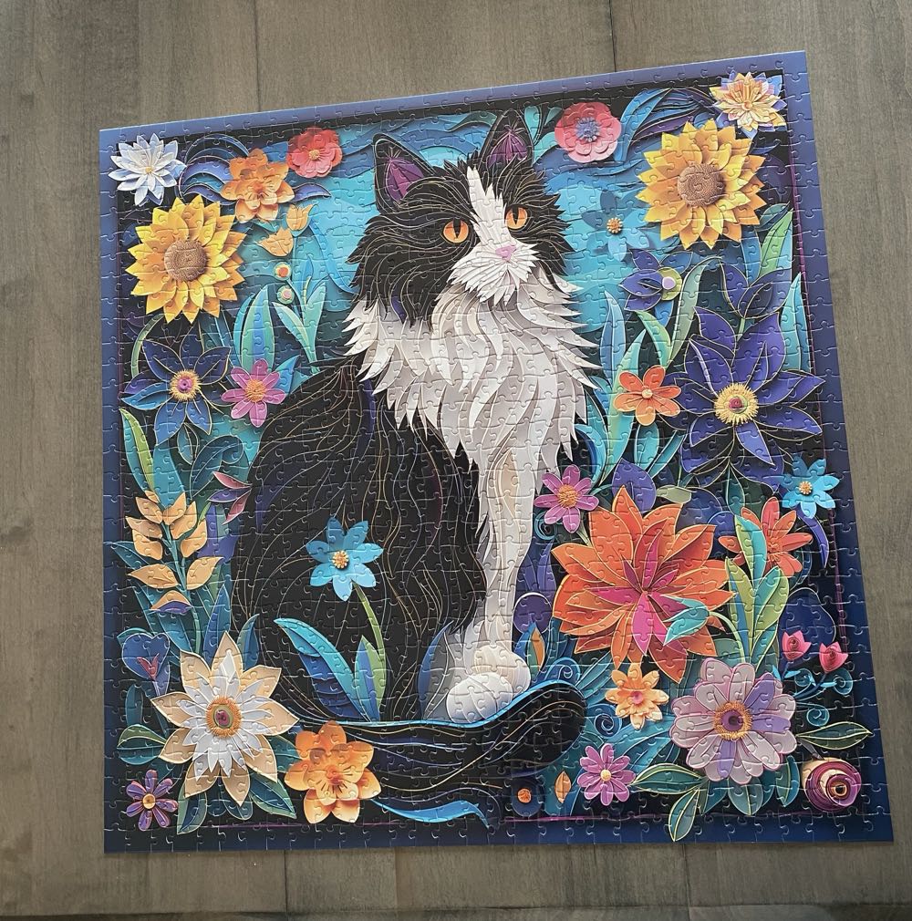 Cat & Flowers - Pickforu puzzle collectible - Main Image 2