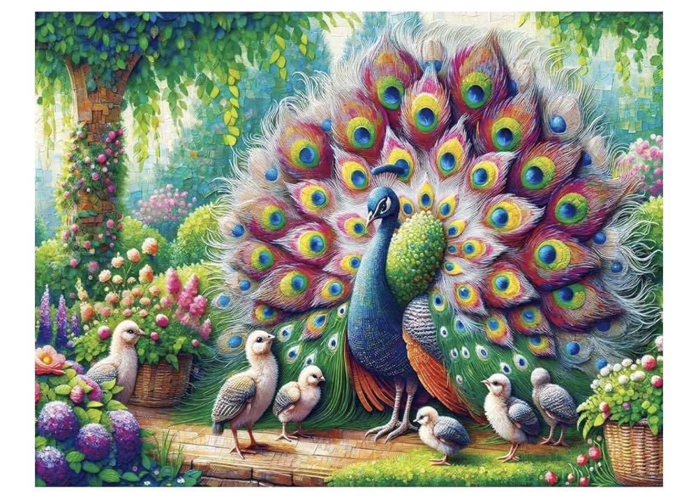 Jigsaw Americanflat 500 Pieces Love In The Rain 18x24in 18x24 By Olena Art