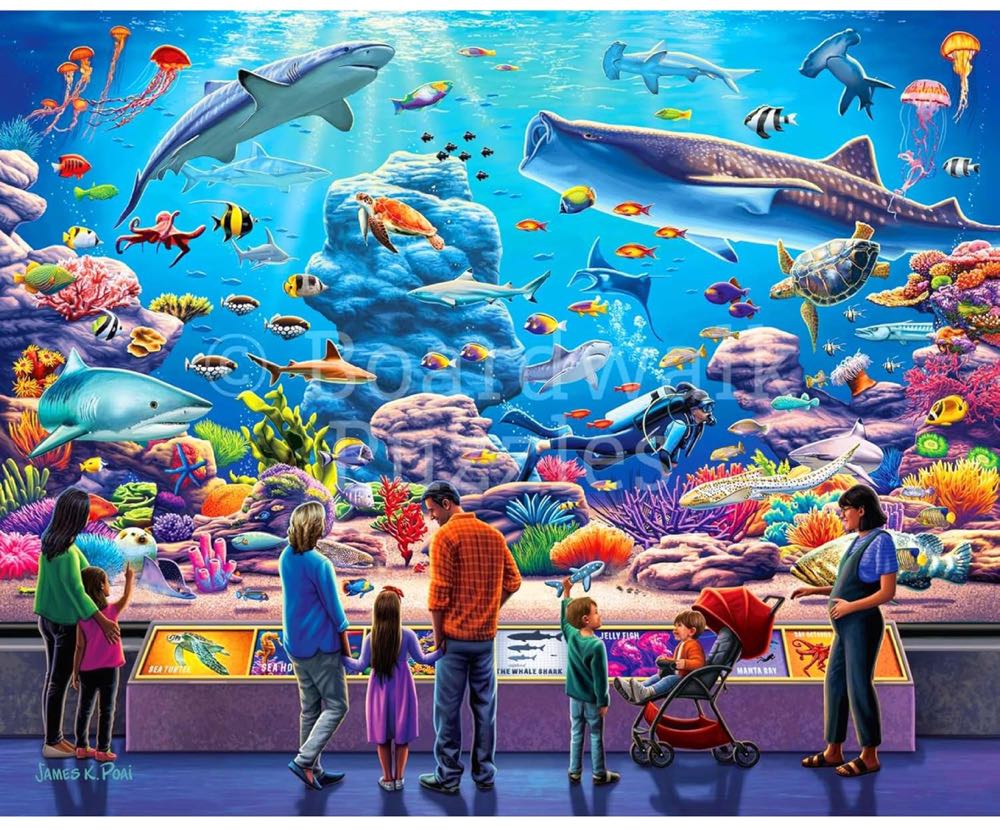 Aquarium - Boardwalk Puzzle Company puzzle collectible [Barcode 671095106535] - Main Image 2