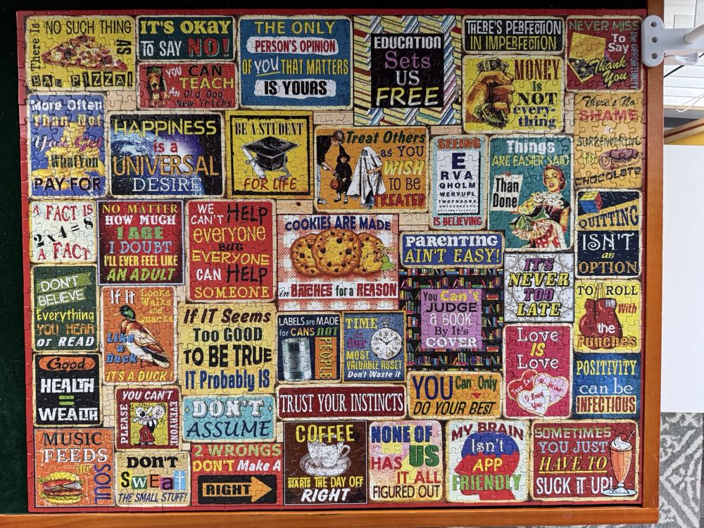 Things I Have Learned - White Mountain puzzle collectible [Barcode 724819269013] - Main Image 2