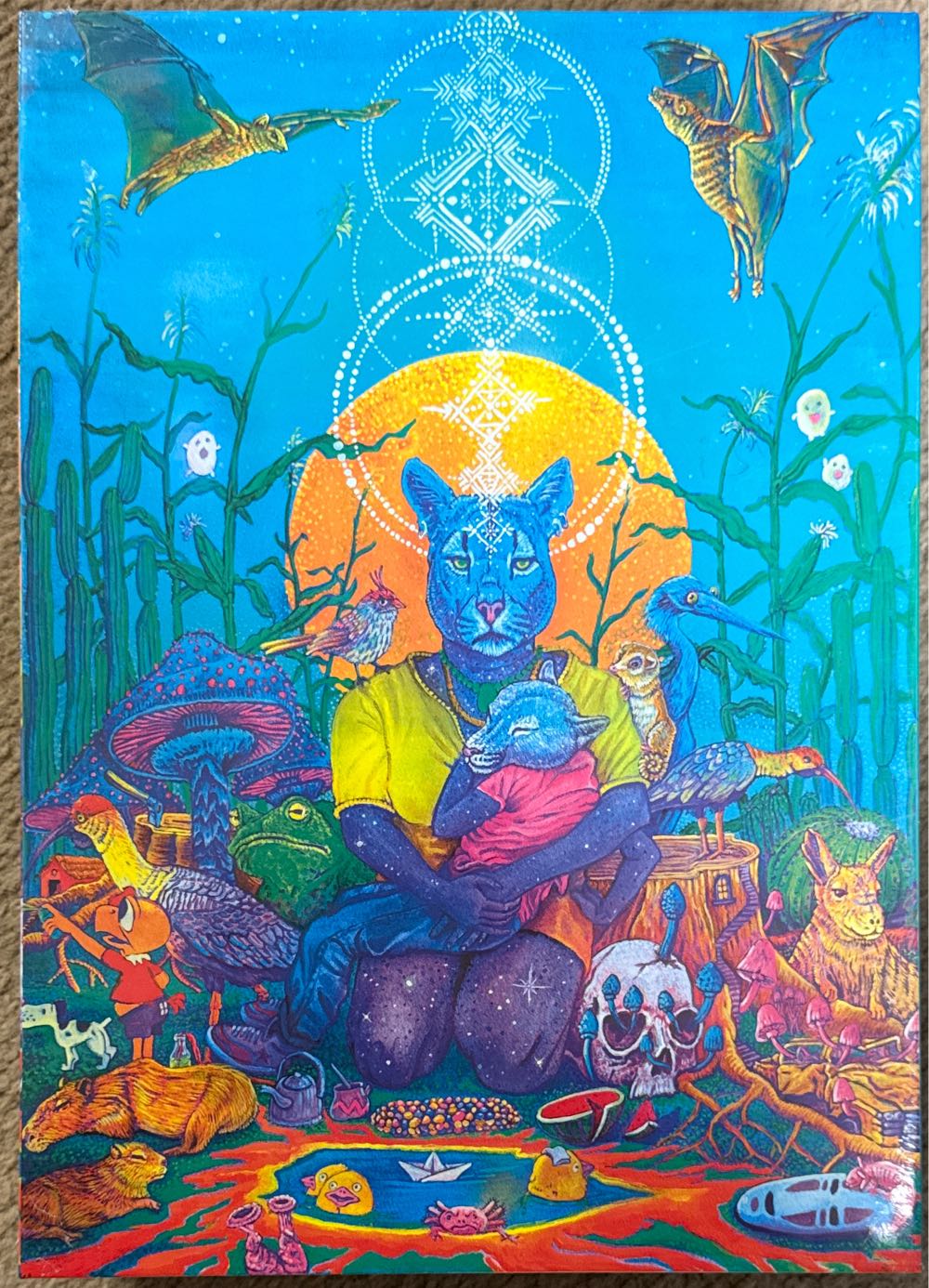 Cats And Flowers Four Chinoiserie