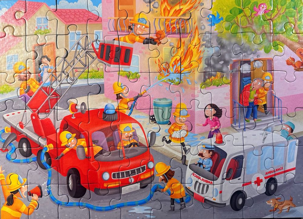 Firefighter Rescue! - Ravensburger Czech Republic puzzle collectible [Barcode 4005556096411] - Main Image 2
