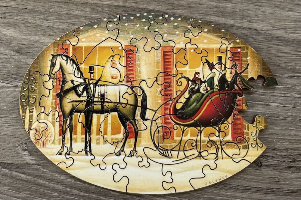 Holiday Sleigh - Boardwalk Puzzle Company puzzle collectible [Barcode 850022961014] - Main Image 2
