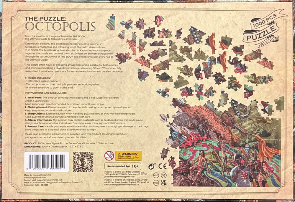 The Puzzle: Octopolis - Hungry Minds puzzle collectible [Barcode 5070002603955] - Main Image 3