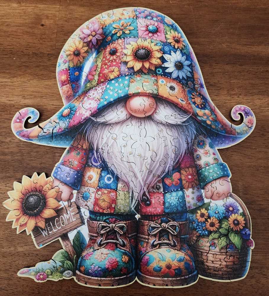 Wooden-Gnome  puzzle collectible - Main Image 4