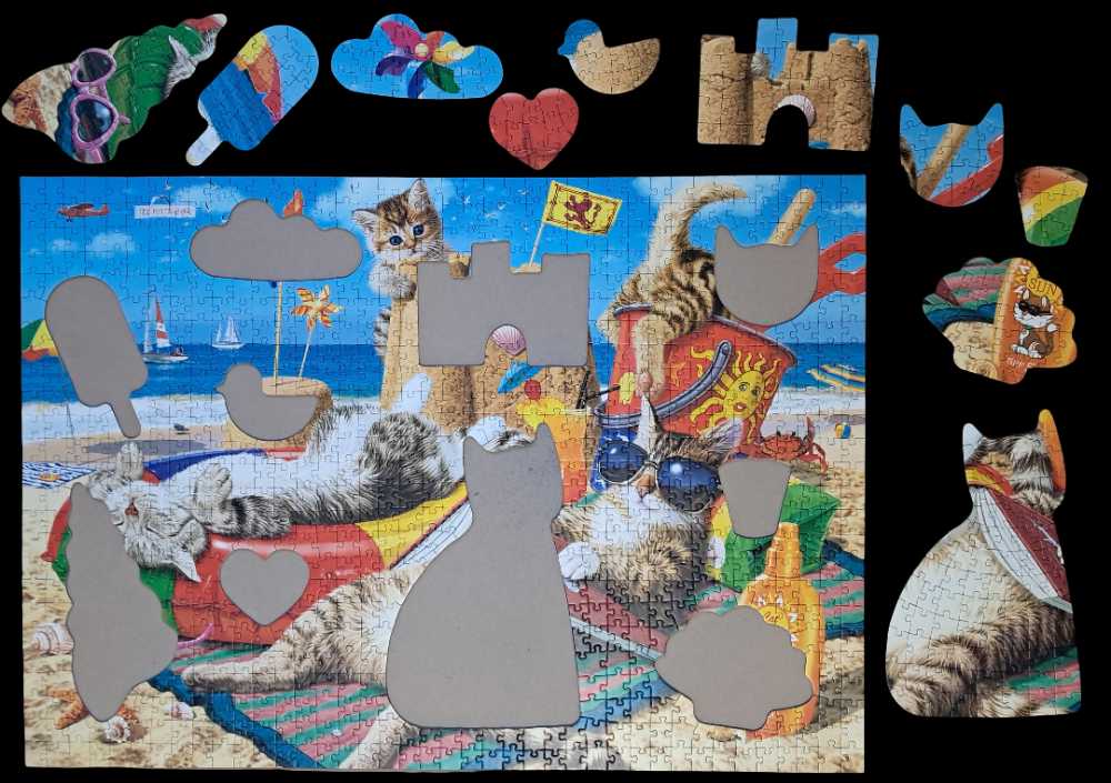 Hidden Shapes : Cat Relaxation  - Trefl puzzle collectible - Main Image 2