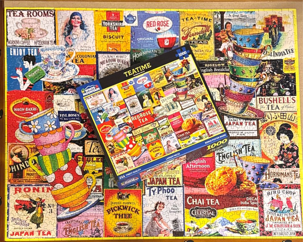 Teatime - White Mountain puzzle collectible [Barcode 724819269075] - Main Image 3