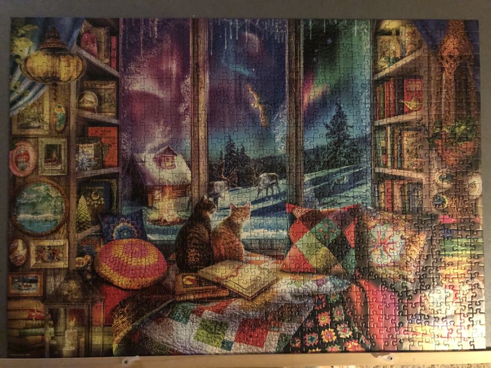 Winter Reading Nook - Ravensburger puzzle collectible [Barcode 4005555015857] - Main Image 2