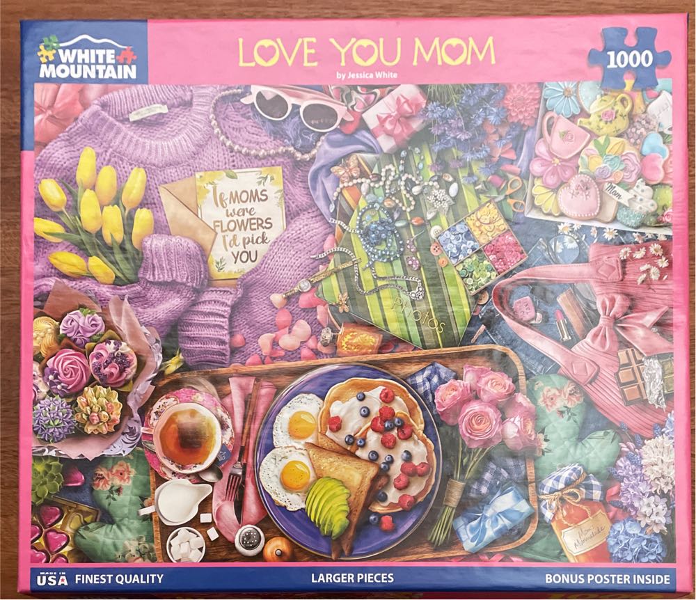 Love You Mom - White Mountain Puzzles puzzle collectible [Barcode 724819269068] - Main Image 3