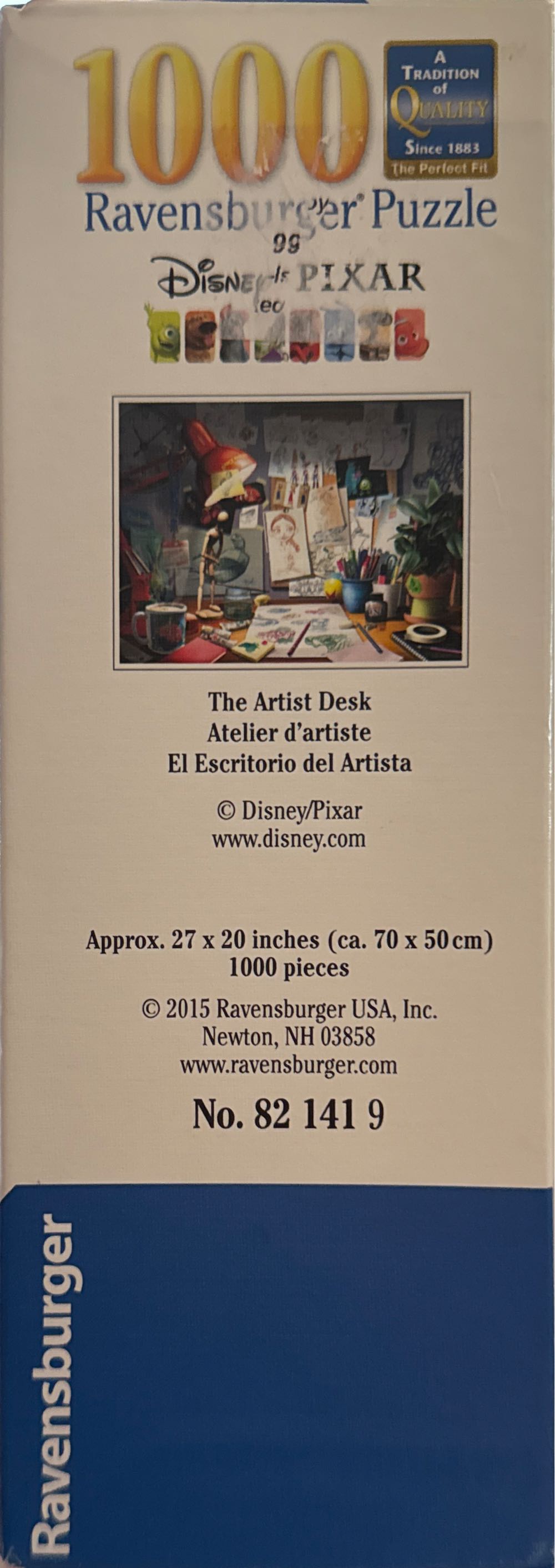 The Artist Desk - Ravensburger puzzle collectible [Barcode 4005556821419] - Main Image 2