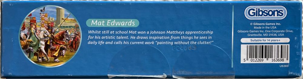 The Joust At Warwick - Gibsons puzzle collectible [Barcode 5012269163698] - Main Image 3