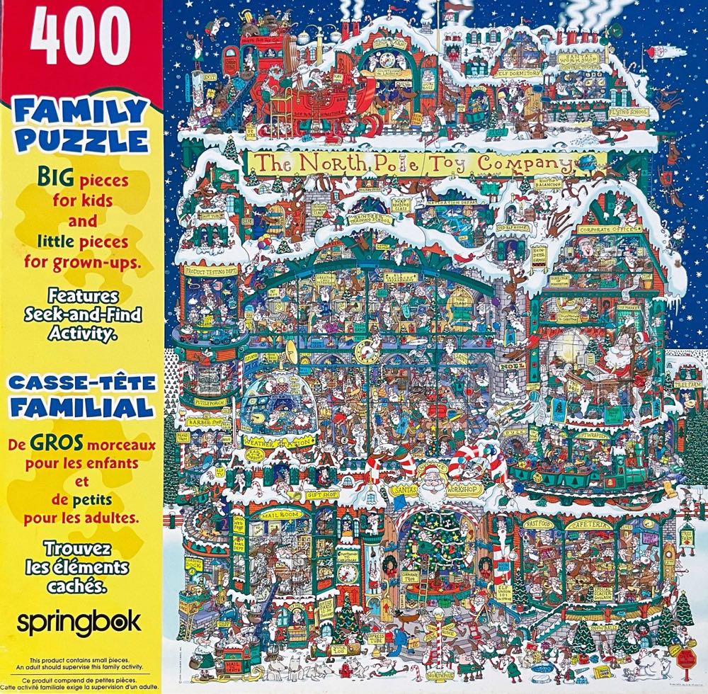 The North Pole Toy Factory - Springbok (Vintage) puzzle collectible - Main Image 2