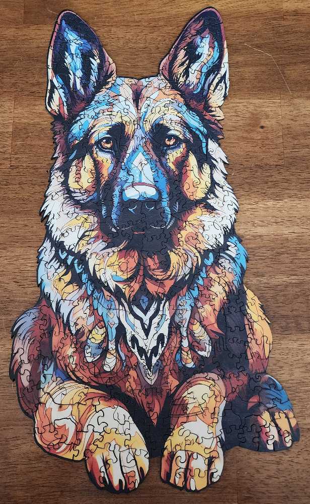 Wooden-German Shepard  puzzle collectible - Main Image 2