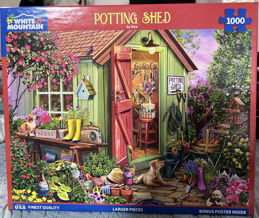 Potting Shed - White Mountain puzzle collectible [Barcode 724819269037] - Main Image 2