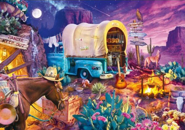 Romantic Wild West Camping - Schmidt Puzzle puzzle collectible [Barcode 4001504585761] - Main Image 2