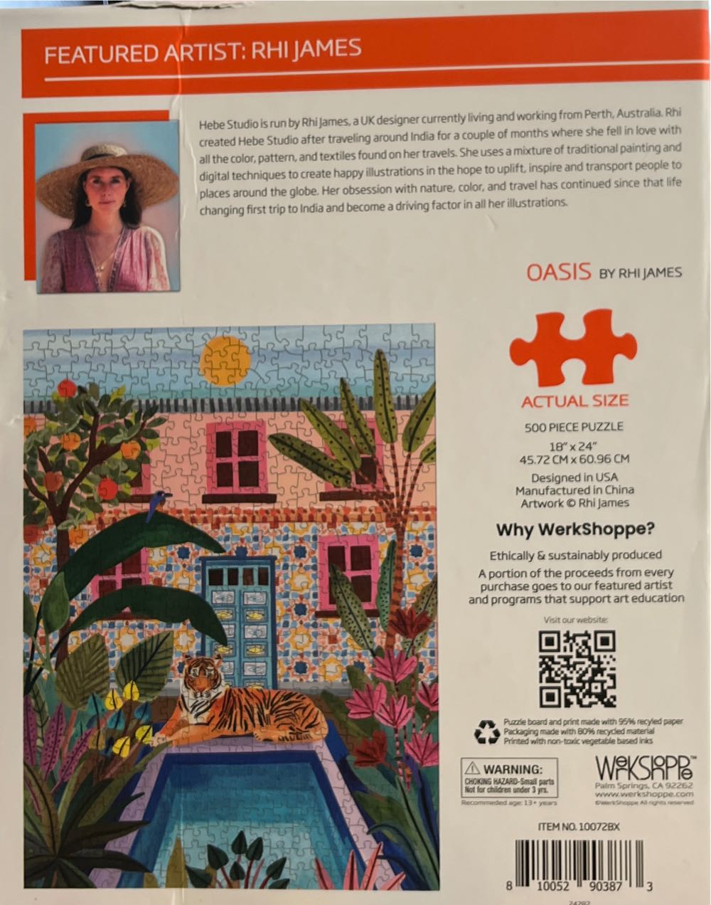 Werkshoppe Oasis 500 Jigsaw 500pc W 10072bx - Werkshoppe puzzle collectible [Barcode 810052903873] - Main Image 2