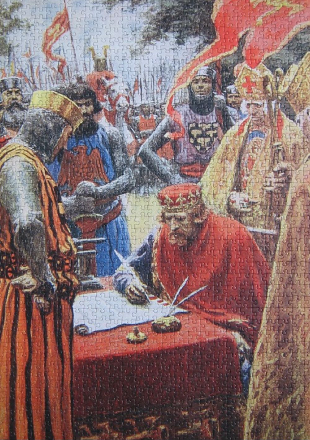 The Signing Of The Magna Carta - Falcon de luxe puzzle collectible [Barcode 8710126110782] - Main Image 3